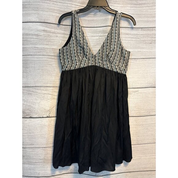 Ladakh Black & White Sleeveless Dress US 6 - Picture 1 of 4